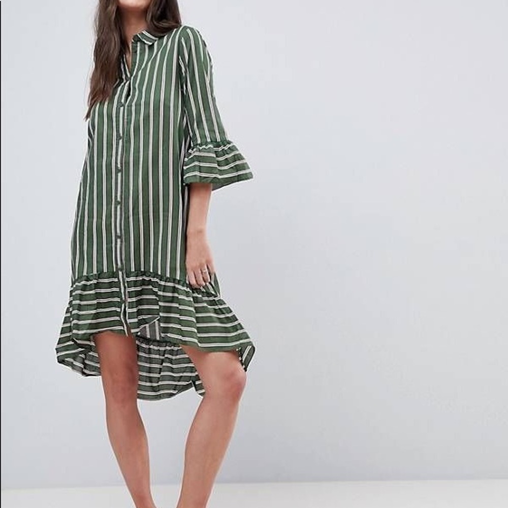 Vila Striped Shirt Dress
